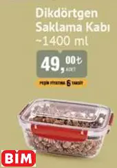 DİKDÖRTGEN SAKLAMA KABI DİKDÖRTGEN SAKLAMA KABI